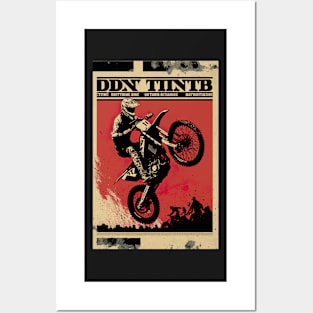 Dirt bike drawing style Posters and Art